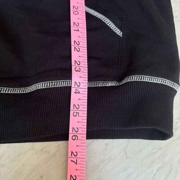 Hi res men’s cotton blend full zip black sweatshirt hoodie size L NWT - Picture 7 of 7